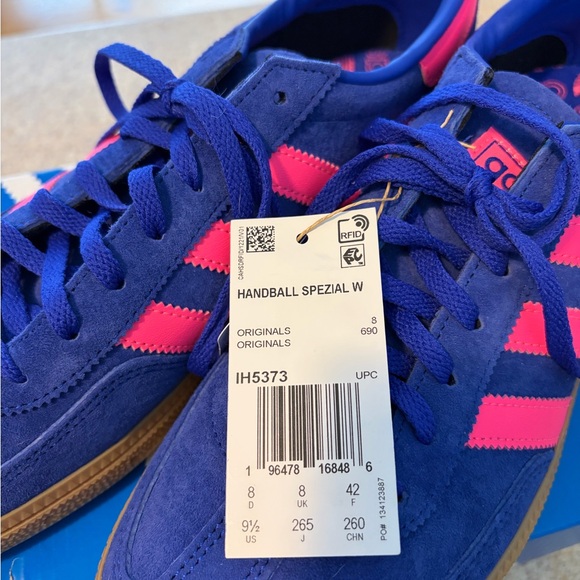Adidas Handball Spezial Sneakers, NWT, Royal Blue & Pink, Women’s Size 9.5 - Picture 7 of 7